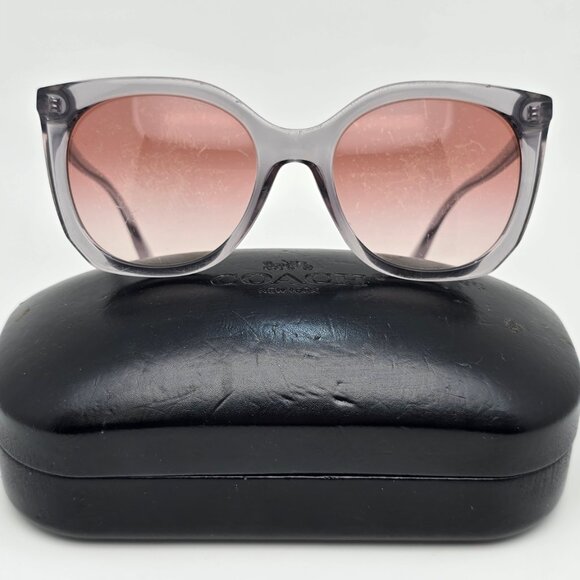 Coach HC8267 L1086 517613 Alexa Square Grey Frame Brown Lens Cat Eye Sunglasses main image 5